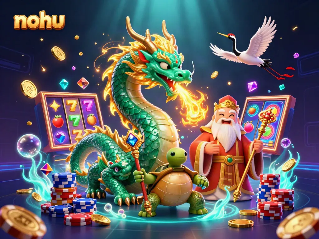 Experience stunning jackpots with nohu's explosive gaming, featuring dragons and lucky crane elements.