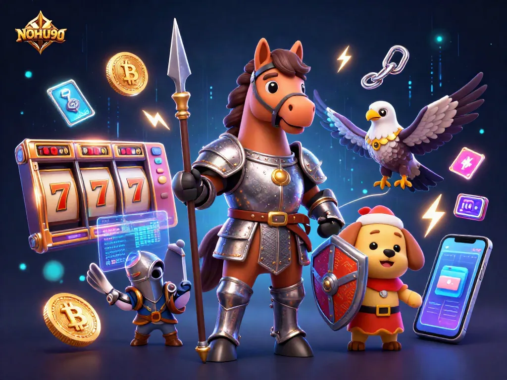Engaging scene of NOHU90 featuring animated characters and vibrant slot elements.