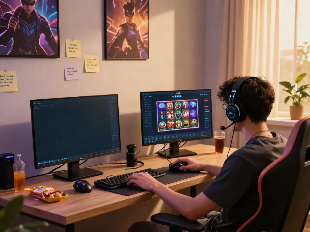 Engaging gaming moment showing player on slot88 platform with user-friendly interface.