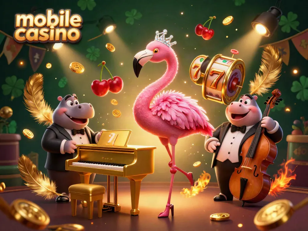Discover exhilarating mobile casinos with vibrant characters and dynamic gaming elements.