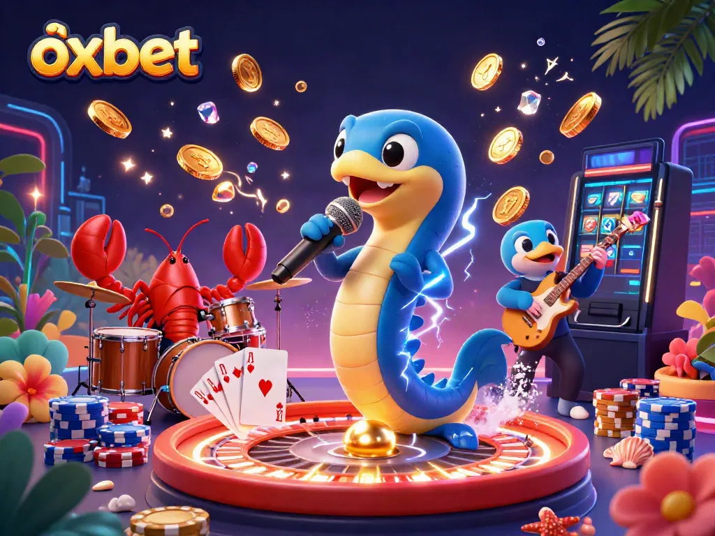 Experience thrilling gaming moments with OXBET's electric eel DJ in an underwater casino.