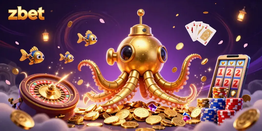 Experience thrilling gameplay action with Zbet's immersive casino elements and dazzling golden visuals.