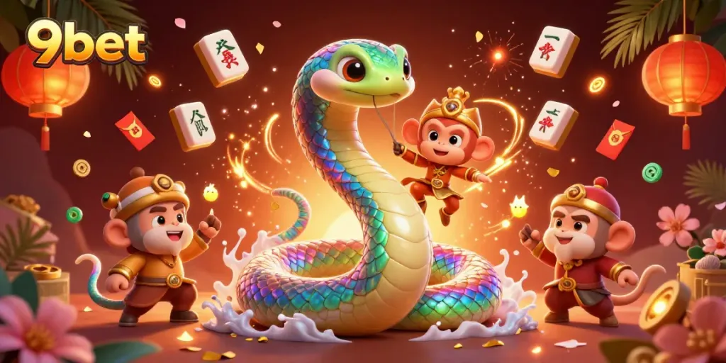 Experience thrilling gaming at 9bet with vibrant colors, dynamic elements, and enchanting characters.