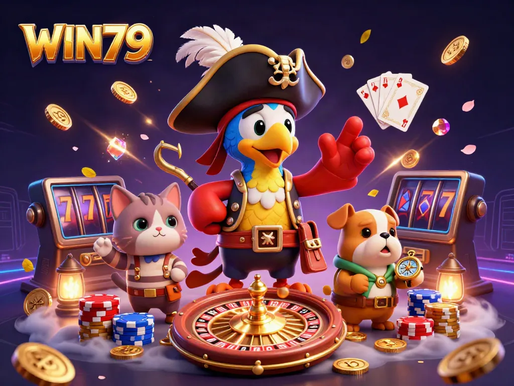 Experience thrilling wins with WIN79 in this engaging pirate-themed 3D casino adventure!