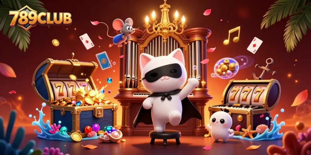 Experience thrilling gameplay at 789CLUB with exciting slot reels and captivating characters.