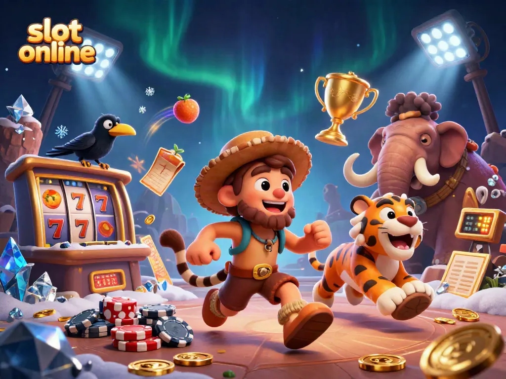 Experience the thrill of slot online with colorful, dynamic casino elements and engaging characters.